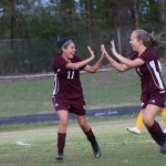 Lady Devils Celebrate Goal