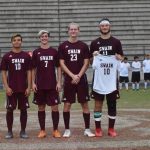 Photo by Joanna McMahan of Swain Soccer's Four Seniors