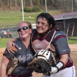 Stacey Griggs & catcher Kele Eagleman