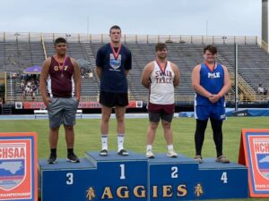 Michael Winchester 2nd in State Discus