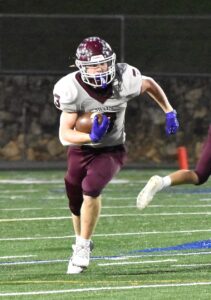 Josh Collins carries the ball on one of his 12 runs